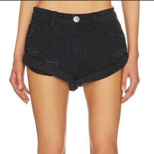 One Teaspoon button fly bandit shorts